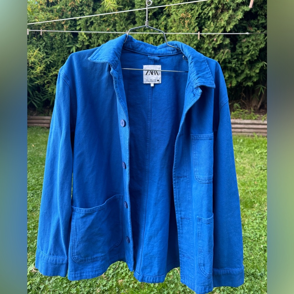 Zara blue flannel